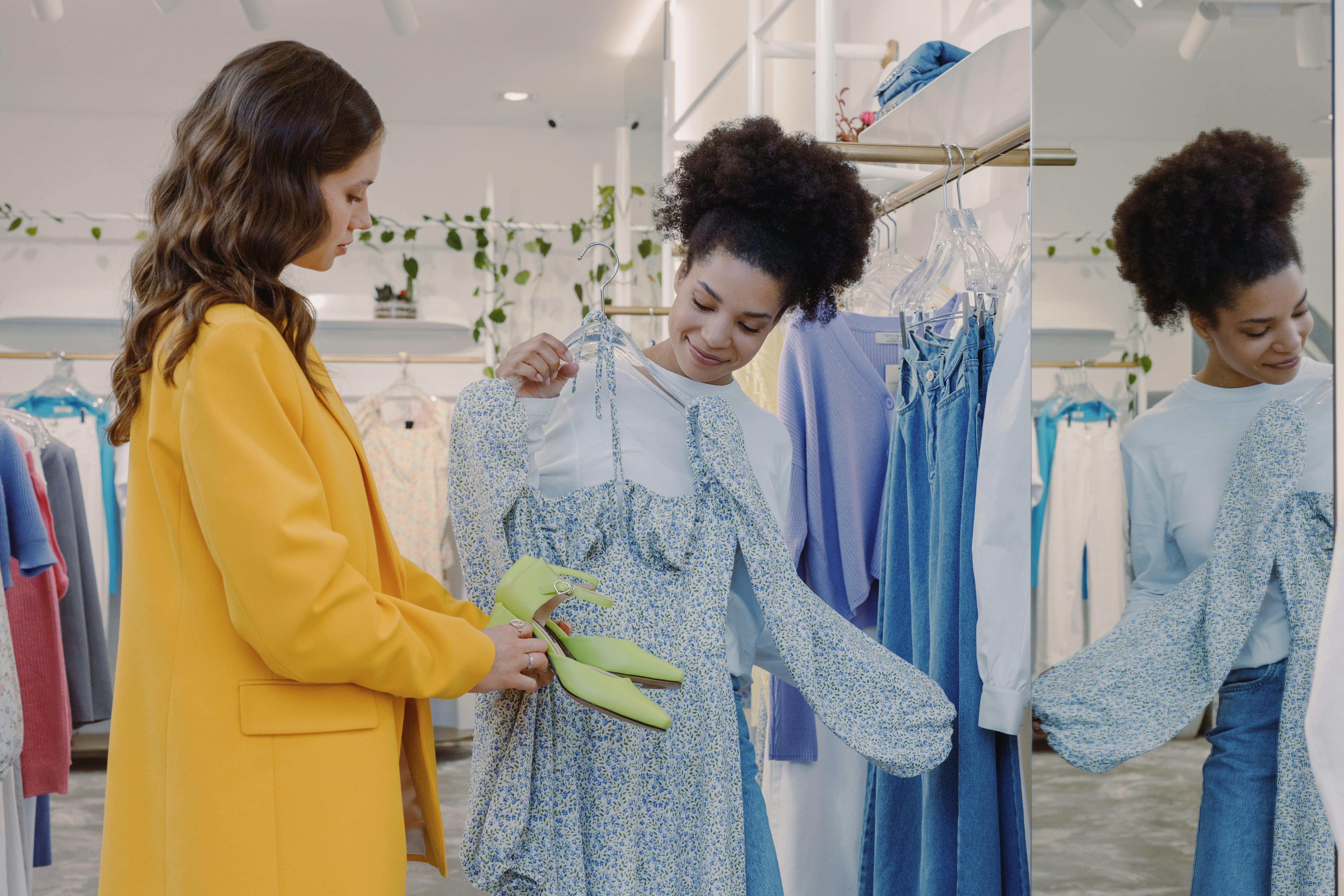 Woman shopping stock image
