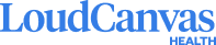 LoudCanvas Health logo in blue text.