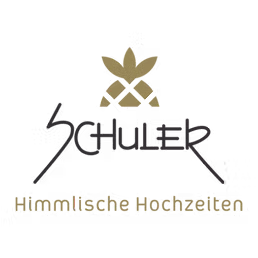 Schuler Logo mit einem stilisierten goldenen sechszackigen Stern über dem Schriftzug Schuler.