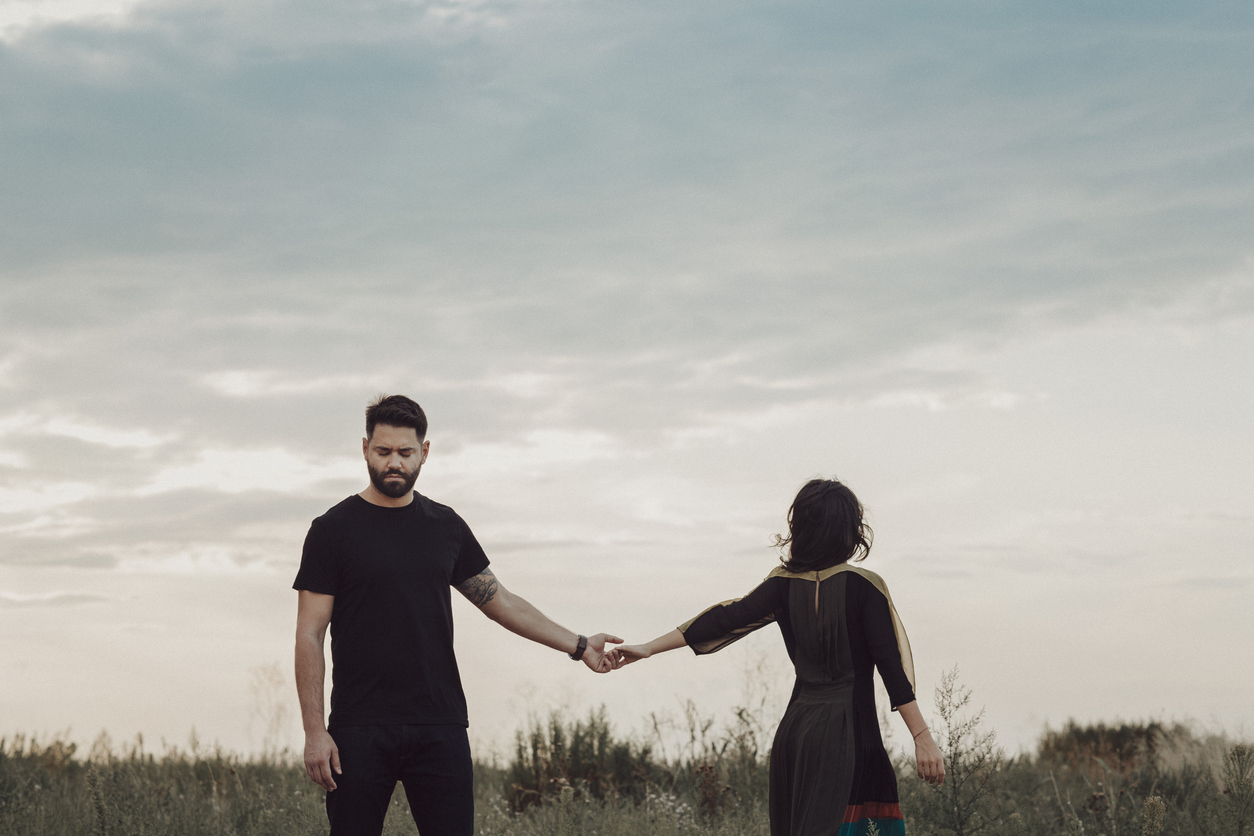 Unmarried couple facing the practical and legal considerations of breaking up