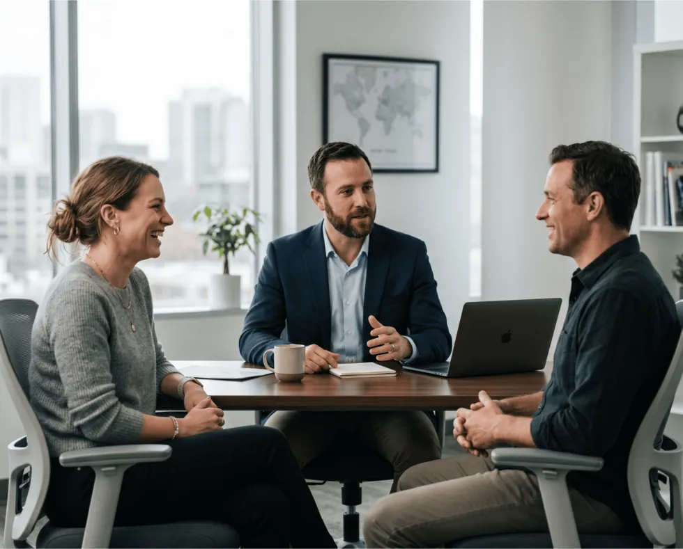 EBASCO Capital advisors meeting with a client