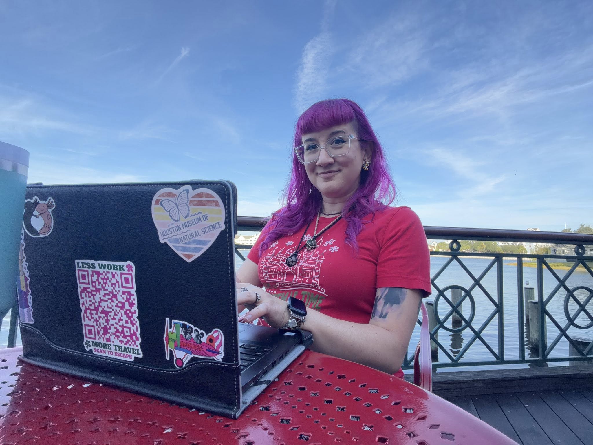 Shannon McEvoy, accessible travel Advisor, planning a client trip