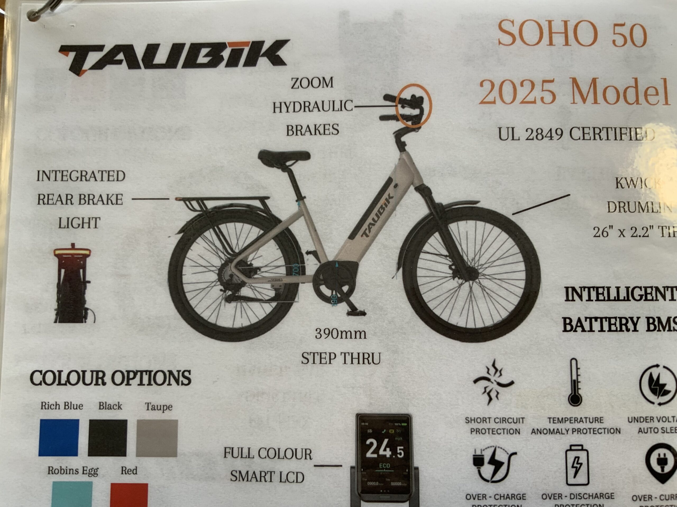 TAUBIK ELECTRIC PEDAL BIKE MADE IN CANADA WE HAVE 3 MODELS IN STOCK. Prices range from $2,199. 😎 Financing available.