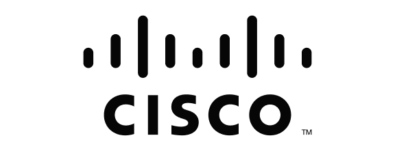 Cisco company logo with vertical bars and company name text
