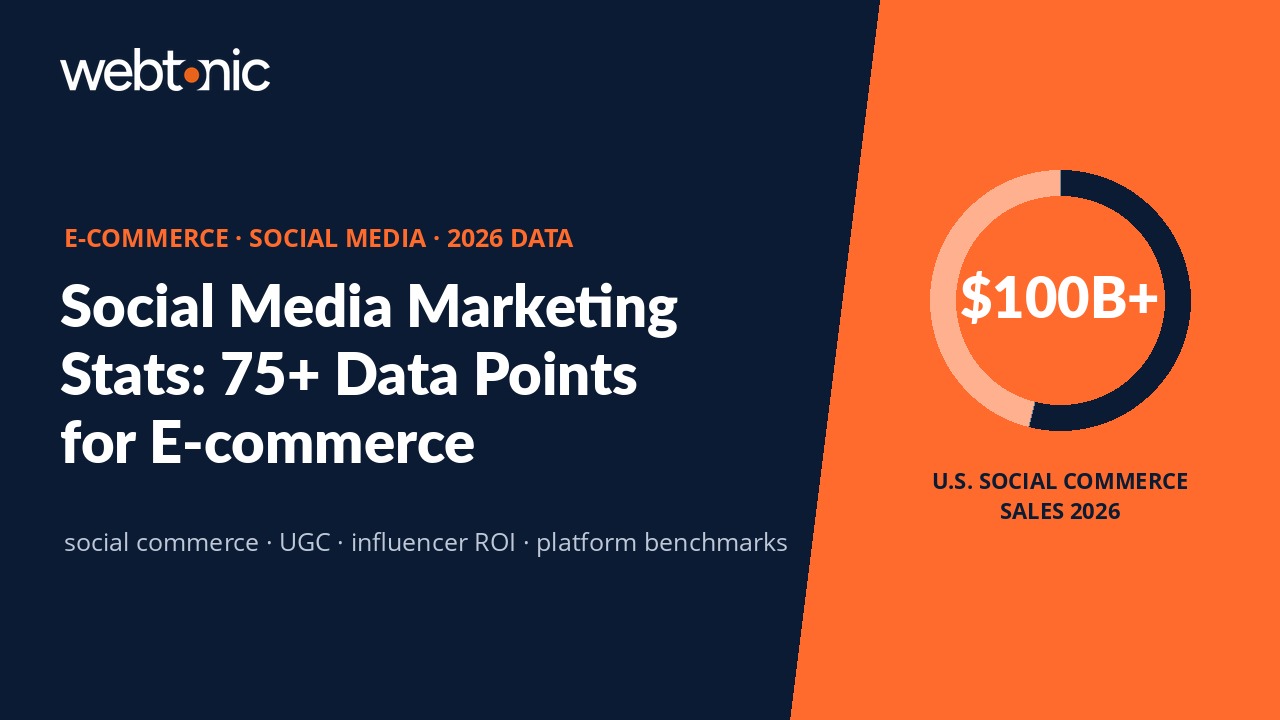 E-commerce social media marketing statistics 2026 — social commerce revenue and platform conversion benchmarks