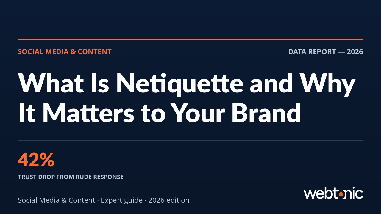 What Is Netiquette and Why It Matters to Your Brand — Web Tonic blog thumbnail