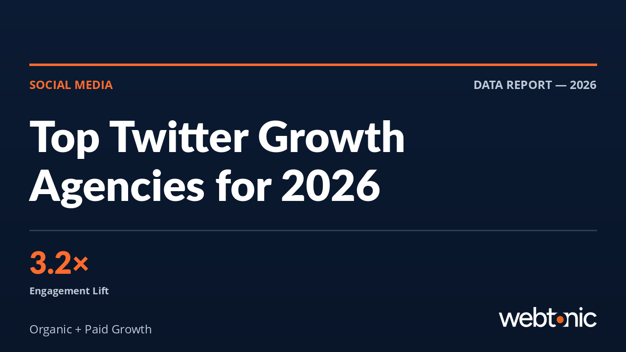 Top Twitter Growth Agencies for 2026 - Web Tonic