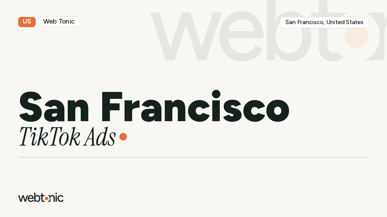 San Francisco TikTok Ads Agency