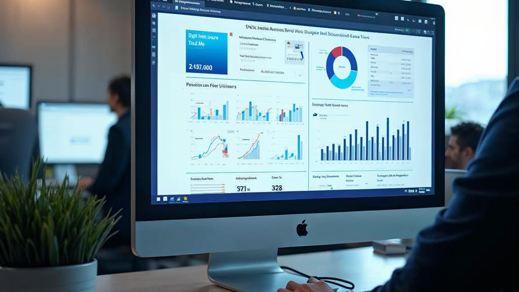 Professional workspace scene illustrating a guide to building your business blog strategy and implementation in a modern business environment