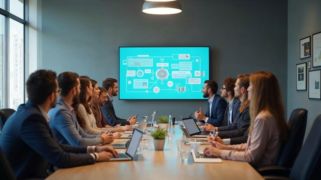 Marketing analytics dashboard showing key takeaways performance metrics and insights