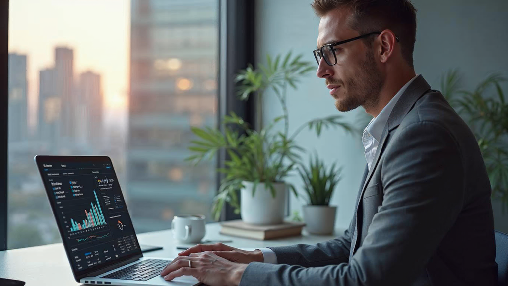 Professional team working on key takeaways strategy in modern marketing office