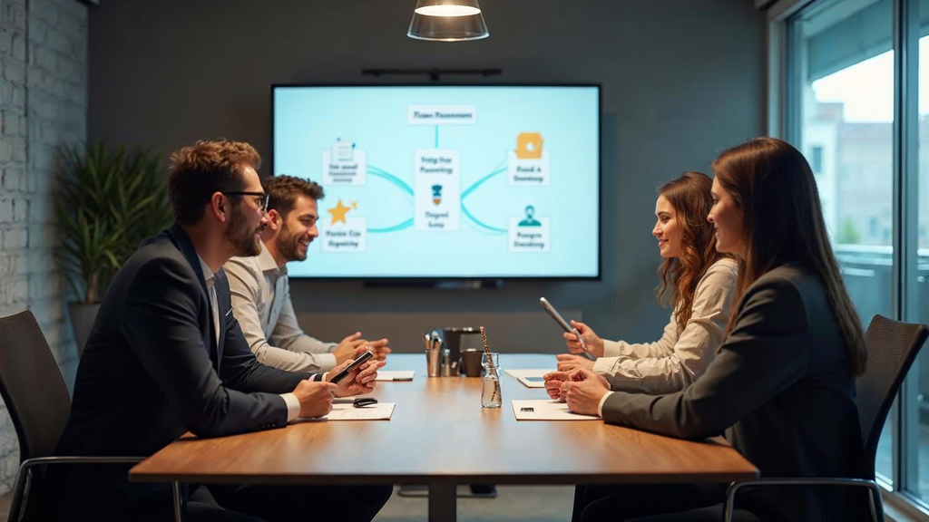 Marketing analytics dashboard showing key takeaways performance metrics and insights