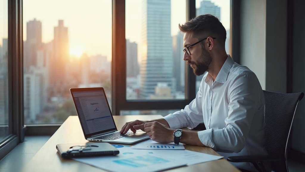 Professional team working on key takeaways strategy in modern marketing office