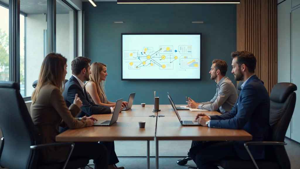 Marketing analytics dashboard showing key takeaways performance metrics and insights