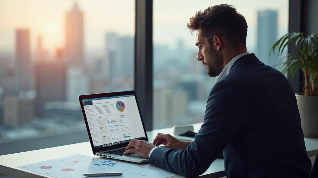 Professional team working on key takeaways strategy in modern marketing office