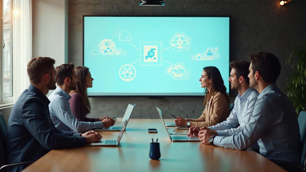 Marketing analytics dashboard showing key takeaways performance metrics and insights