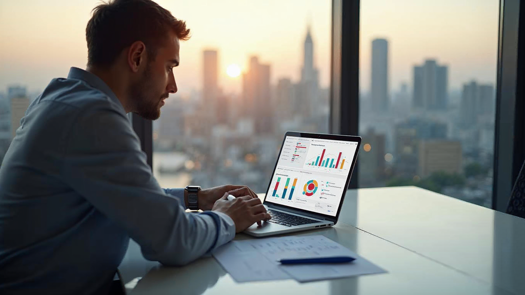 Professional team working on key takeaways strategy in modern marketing office