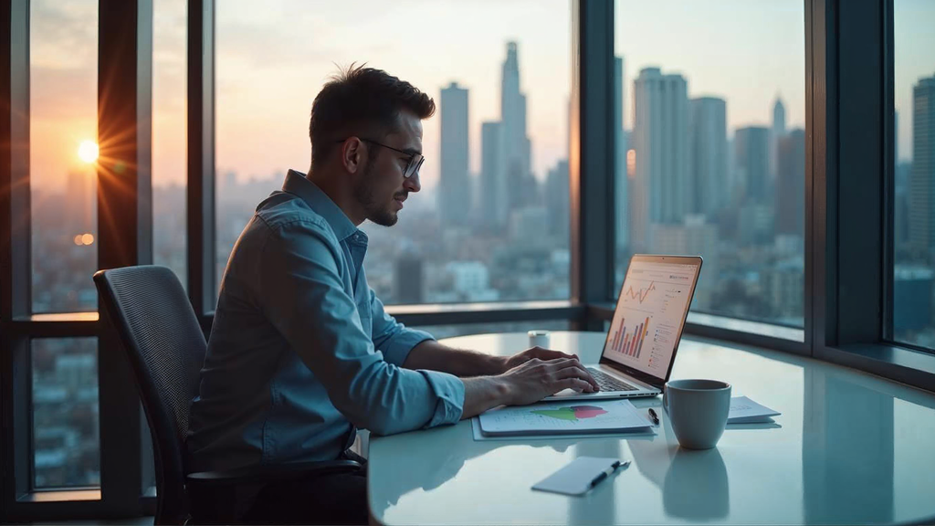 Professional team working on key takeaways strategy in modern marketing office