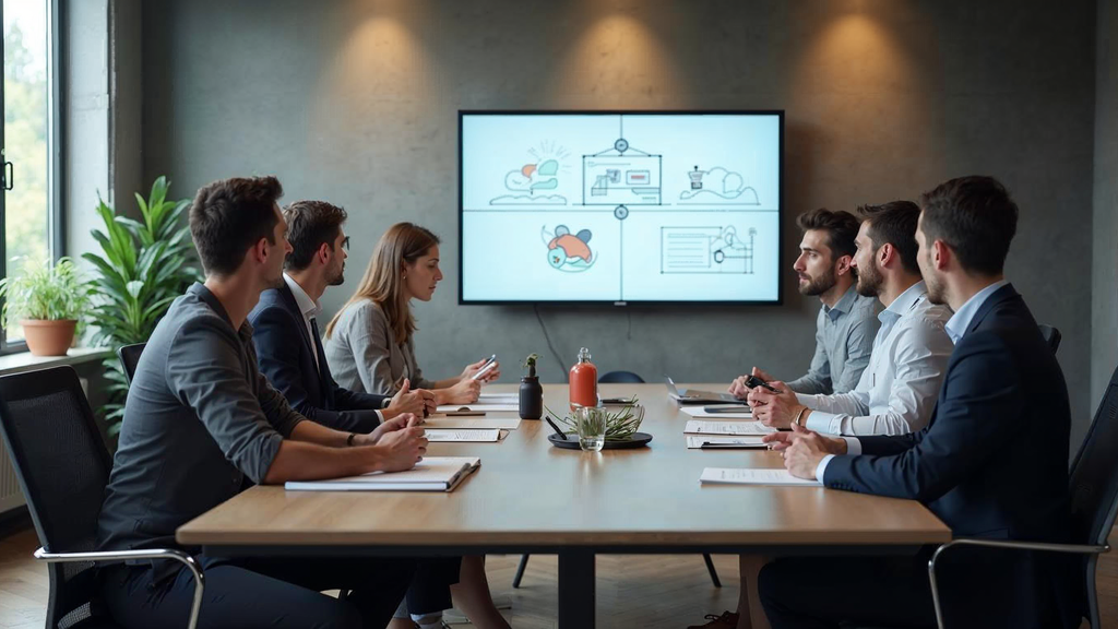 Marketing analytics dashboard showing key takeaways performance metrics and insights