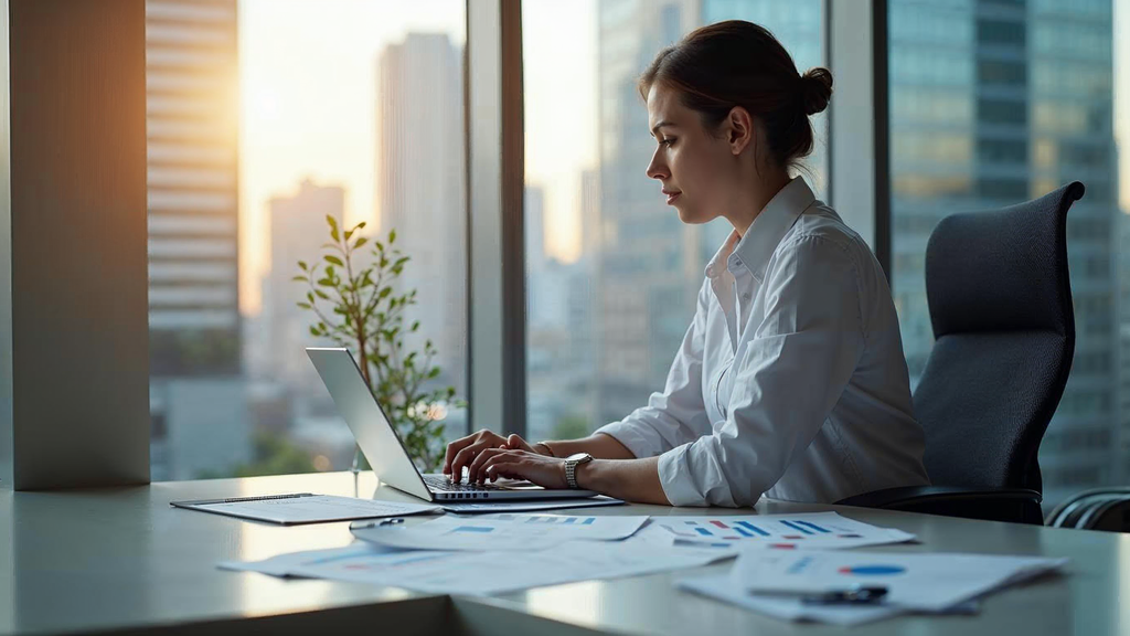 Professional team working on key takeaways strategy in modern marketing office