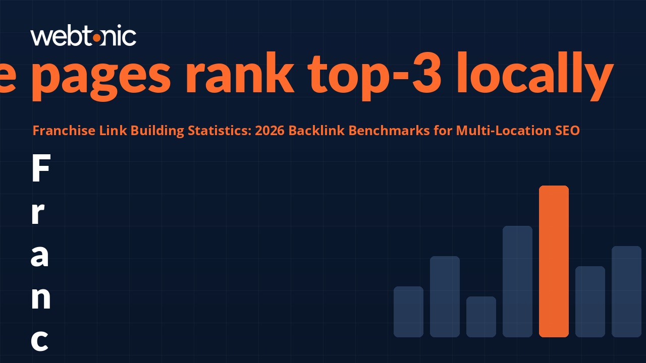 Franchise link building statistics and backlink benchmarks for multi-location SEO in 2026