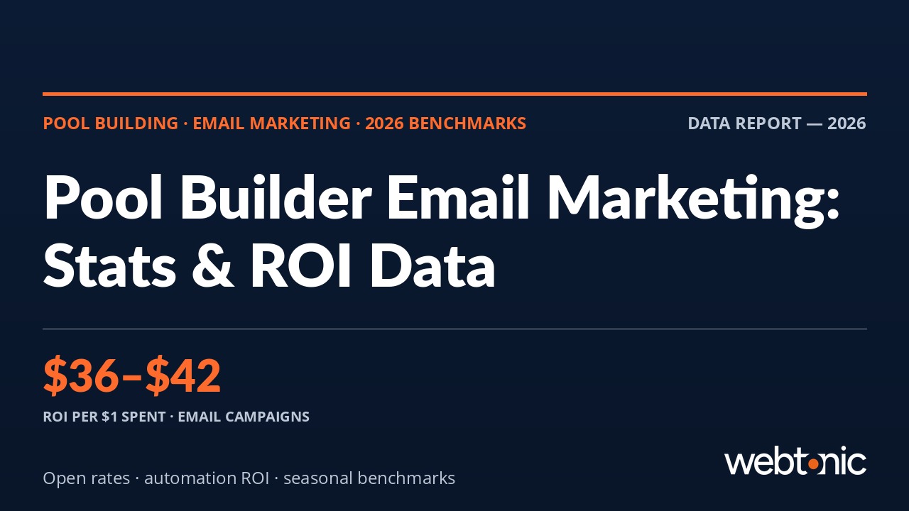 Pool Building Email Marketing Statistics — 2026 benchmarks and industry data