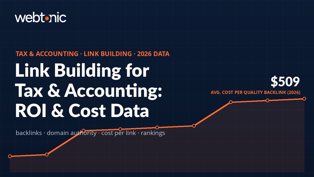 Tax & Accounting Link Building Statistics (2026)