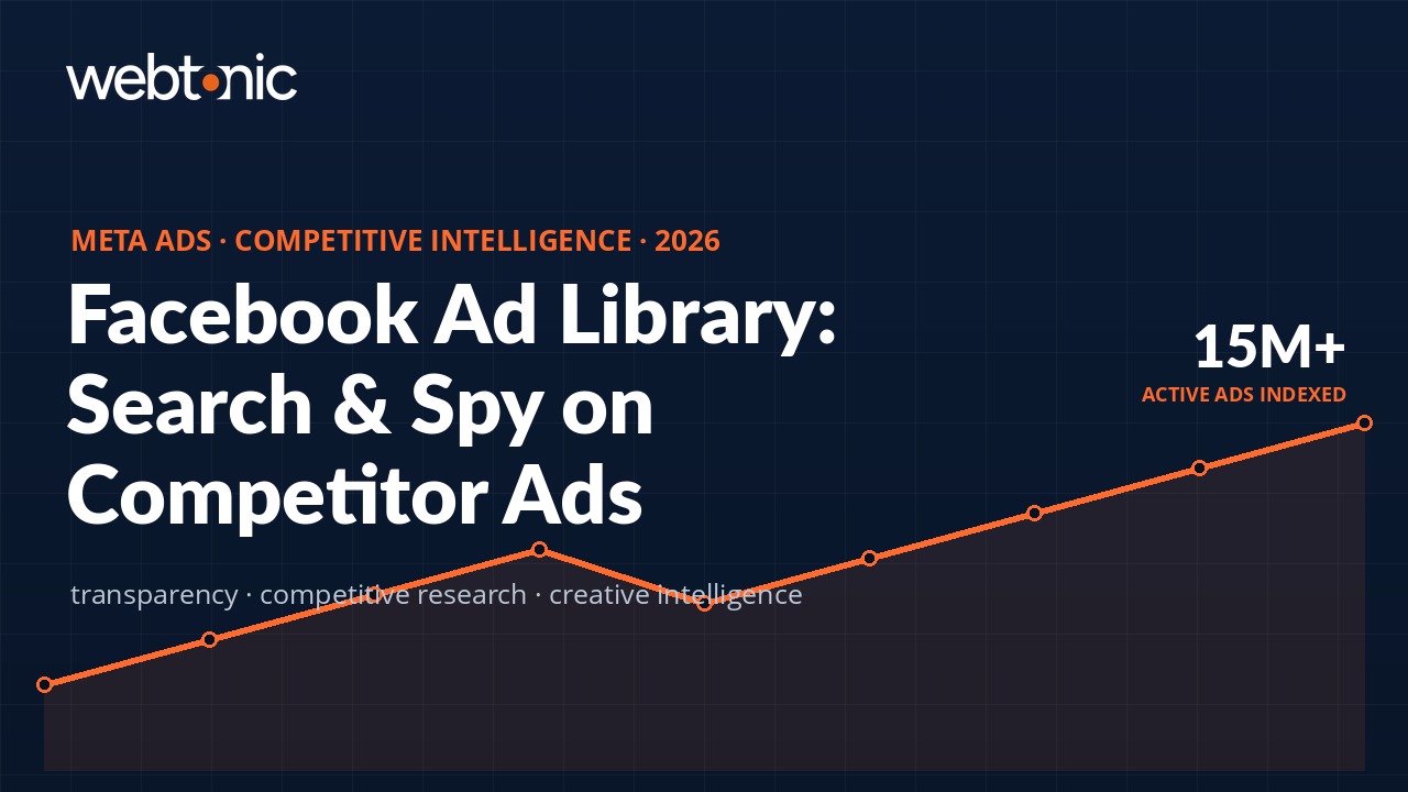 Facebook Ad Library: How to Search and Use It for Competitive Intelligence — Web Tonic branded thumbnail