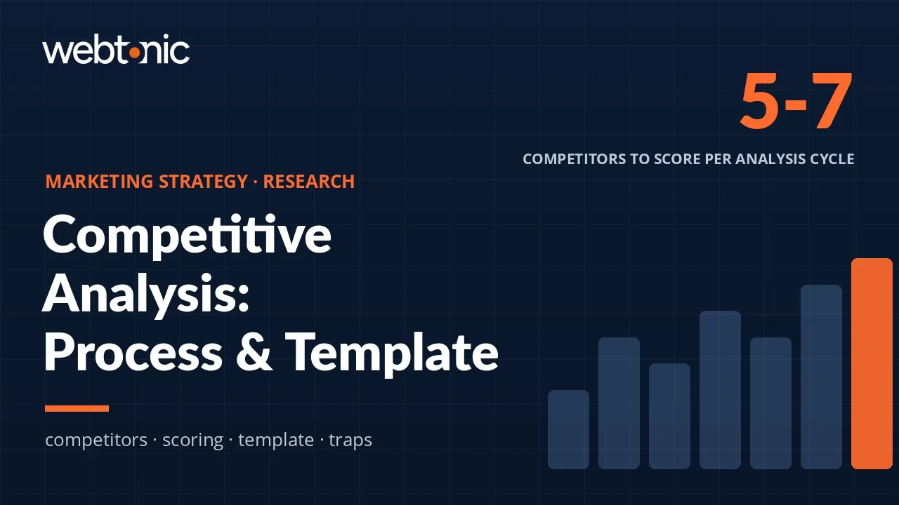 Competitive Analysis: The Process, Template and Traps — Web Tonic blog thumbnail