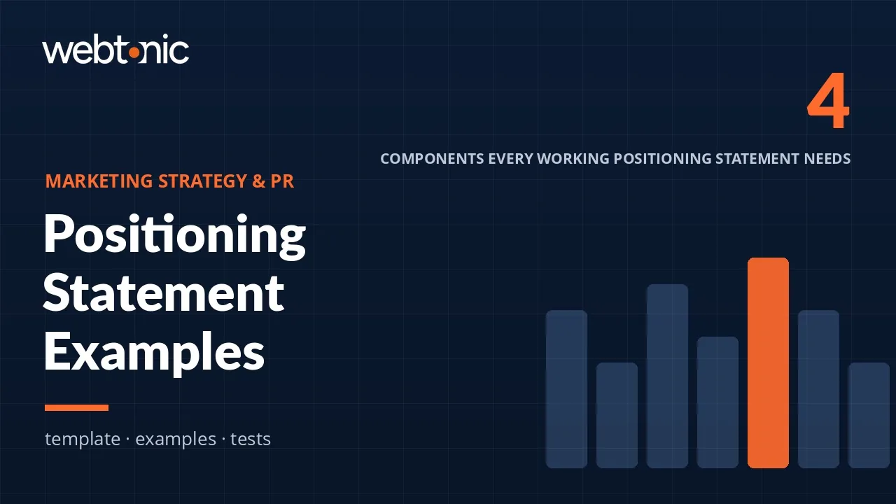 Positioning Statement: Template, 14 Examples and How to Write One — Web Tonic blog thumbnail