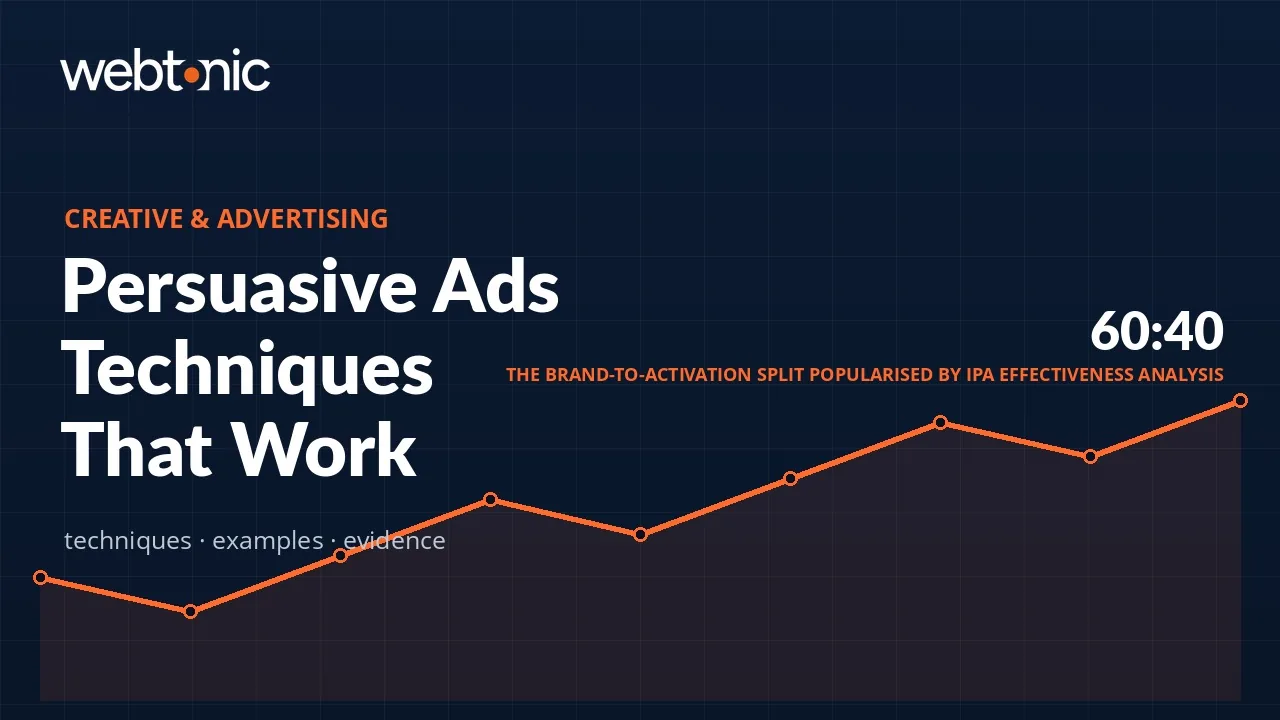 Persuasive Ads: 12 Techniques, 9 Examples and the Legal Limits — Web Tonic blog thumbnail
