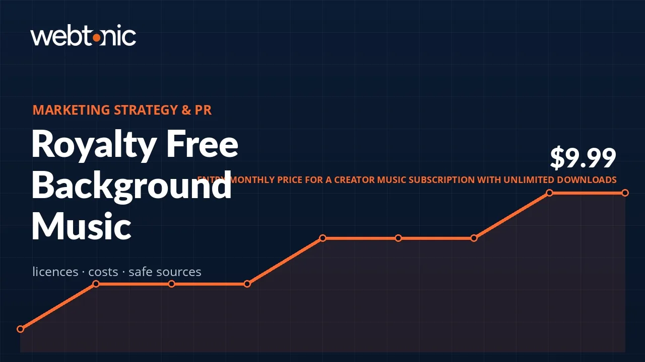 Royalty Free Background Music: Licences, Costs and Safe Sources — Web Tonic blog thumbnail