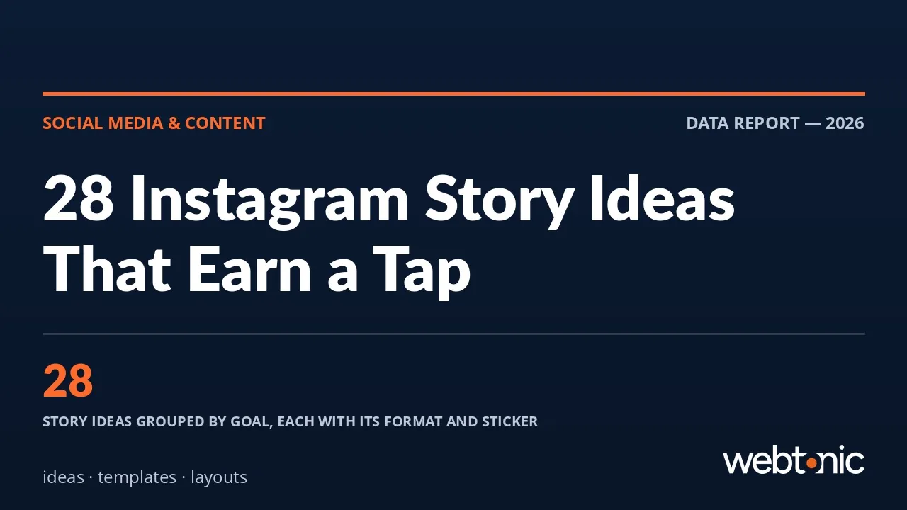 28 Instagram Story Ideas, Templates and Layouts That Earn a Tap — Web Tonic blog thumbnail