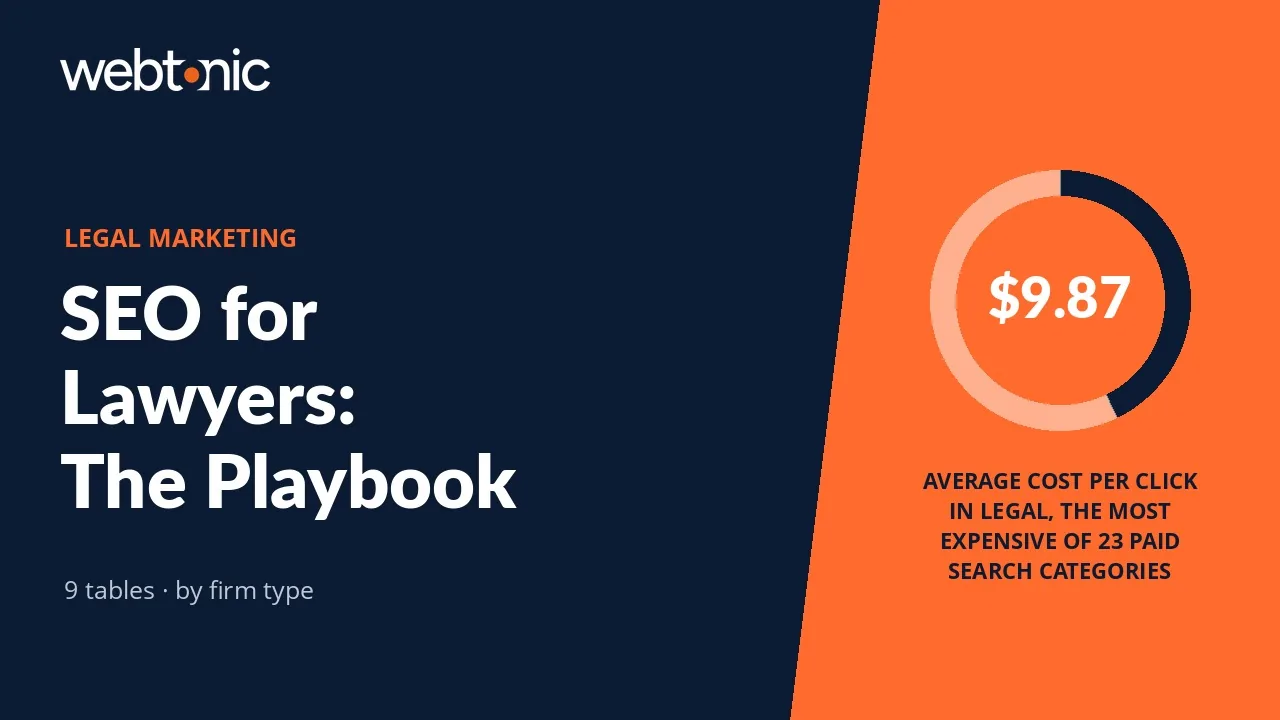 SEO for Lawyers: The Playbook That Actually Signs Cases — Web Tonic blog thumbnail