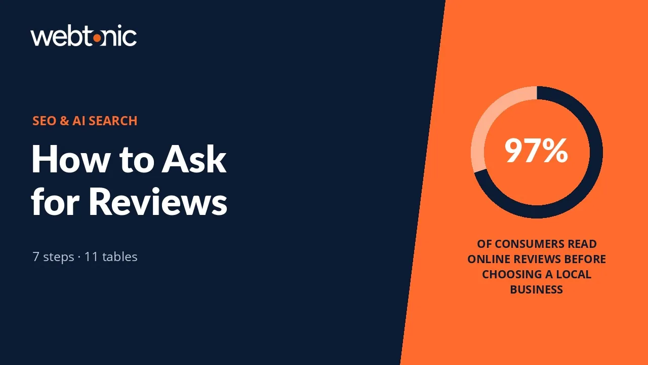 How to Ask for Reviews: A 7-Step System That Stays Compliant — Web Tonic blog thumbnail