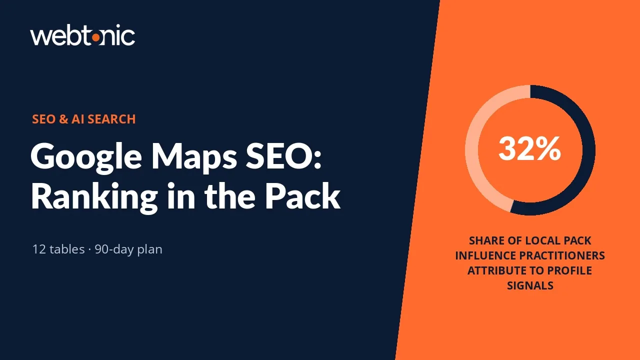 Google Maps SEO: How to Rank in the Local Pack — Web Tonic blog thumbnail