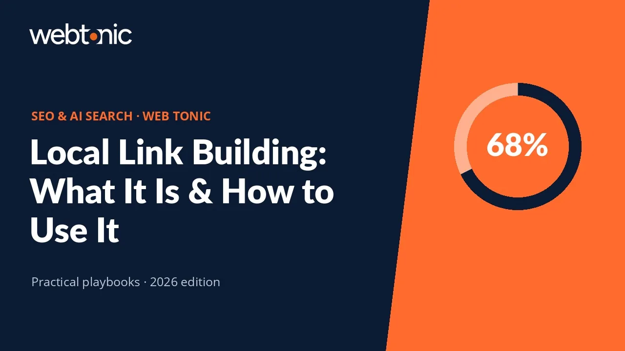 Local Link Building: What It Is & How to Use It — Web Tonic guide thumbnail