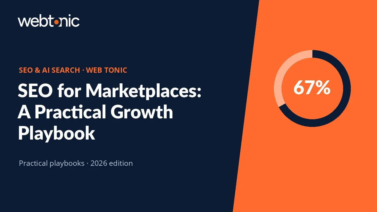 SEO for Marketplaces: A Practical Growth Playbook — Web Tonic guide thumbnail