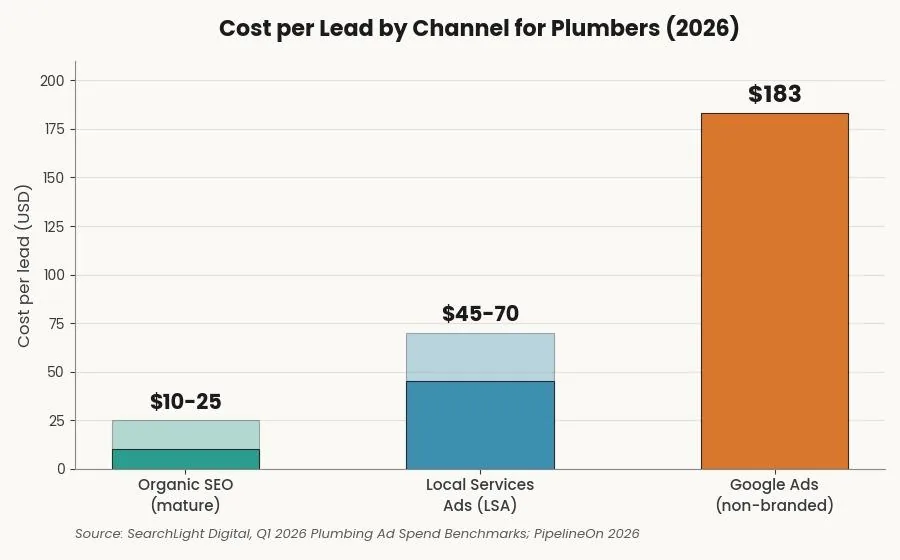 SEO for Plumbers: A Practical Growth Playbook — What it actually costs to get a lead