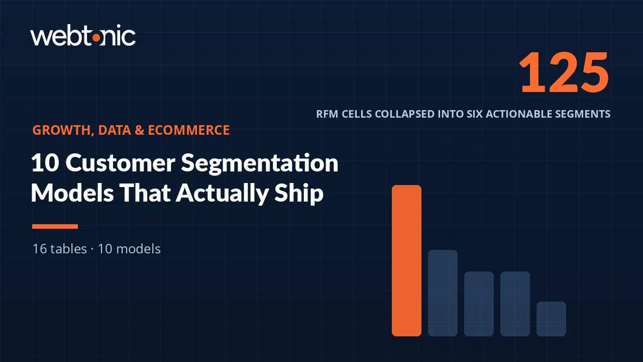 10 Customer Segmentation Models, and How to Pick Two That Ship — Web Tonic blog thumbnail