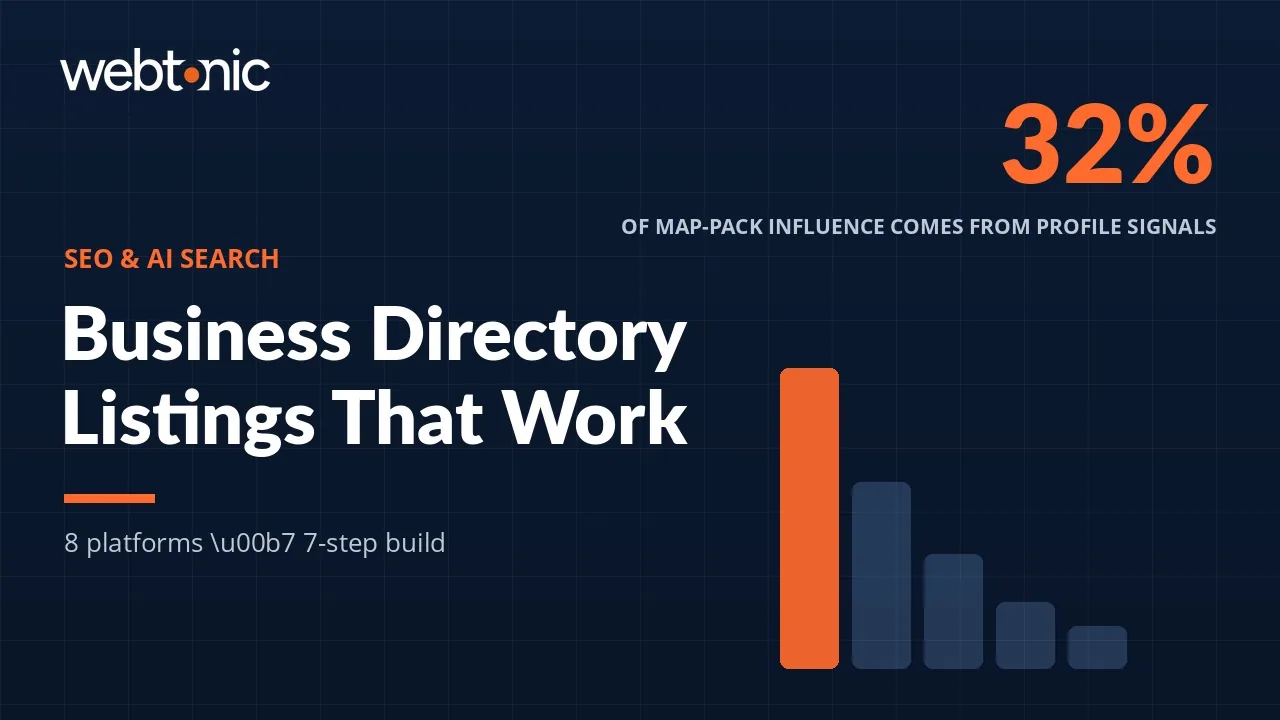Business Directory Listings: The 8 That Matter and How to Maintain Them — Web Tonic blog thumbnail