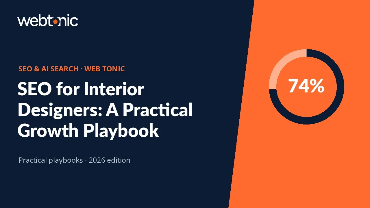 SEO for Interior Designers: A Practical Growth Playbook — Web Tonic guide thumbnail