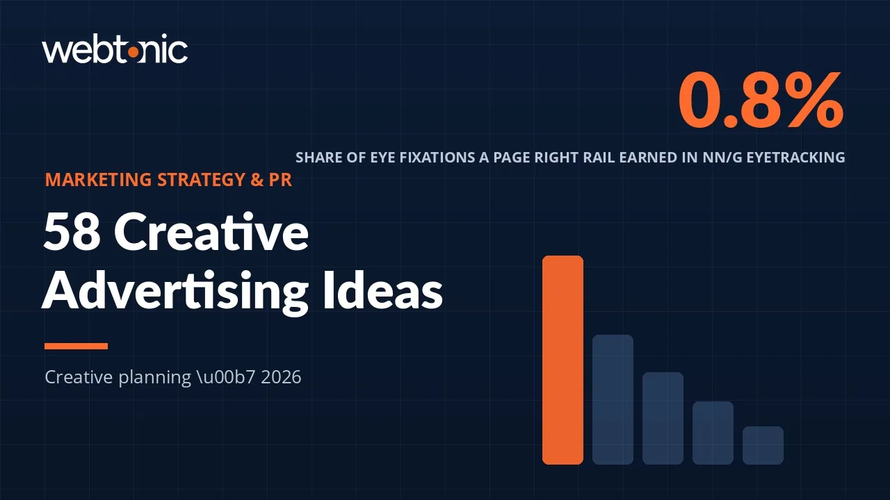 58 Creative Advertising Ideas, Sorted by Medium and Budget — Web Tonic blog thumbnail