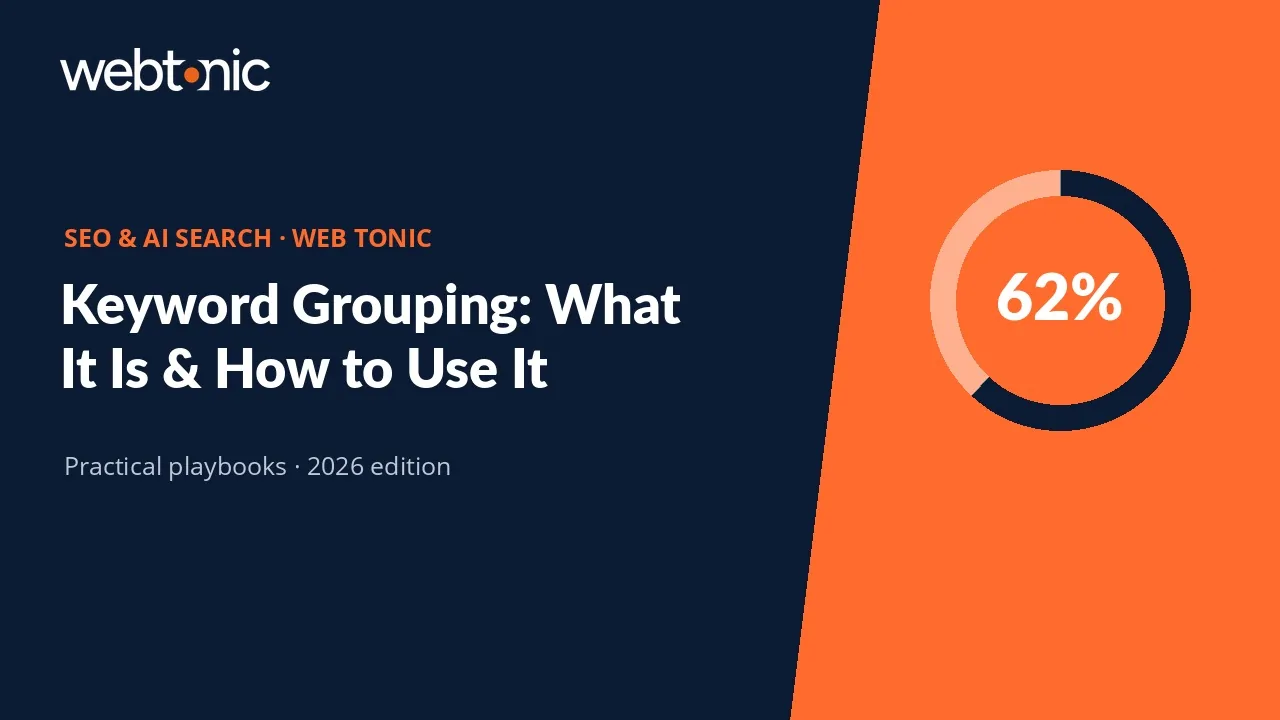 Keyword Grouping: What It Is & How to Use It — Web Tonic guide thumbnail