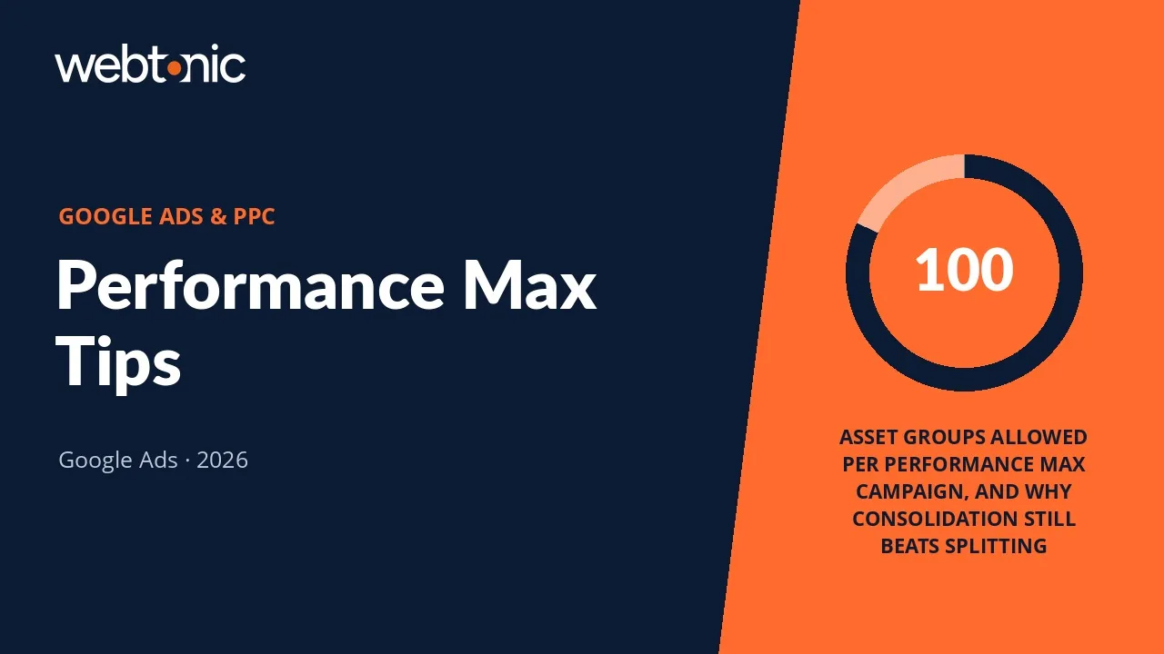 12 Performance Max Tips That Change Campaign Results — Web Tonic blog thumbnail