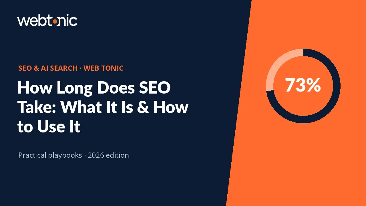 How Long Does SEO Take: What It Is & How to Use It — Web Tonic guide thumbnail