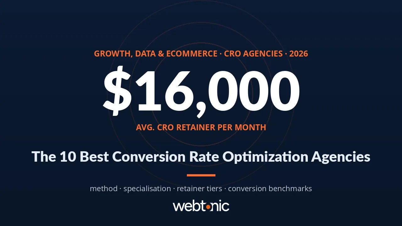 The 10 Best Conversion Rate Optimization Agencies, Compared by Method — Web Tonic blog thumbnail
