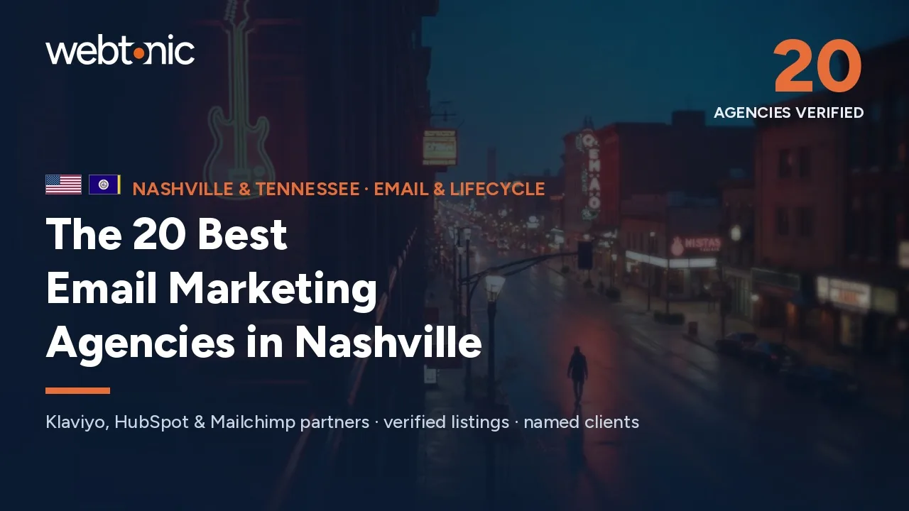 The 20 Best Email Marketing Agencies in Nashville — Web Tonic blog thumbnail