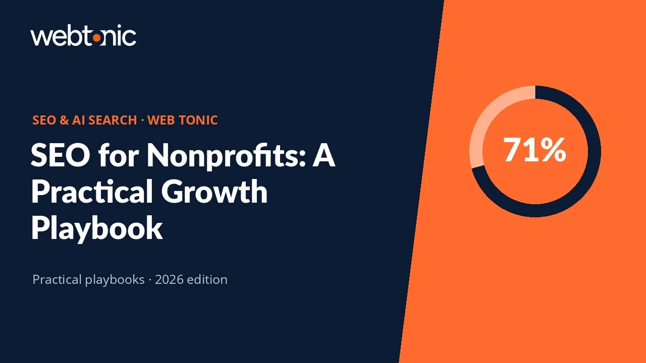 SEO for Nonprofits: A Practical Growth Playbook — Web Tonic guide thumbnail