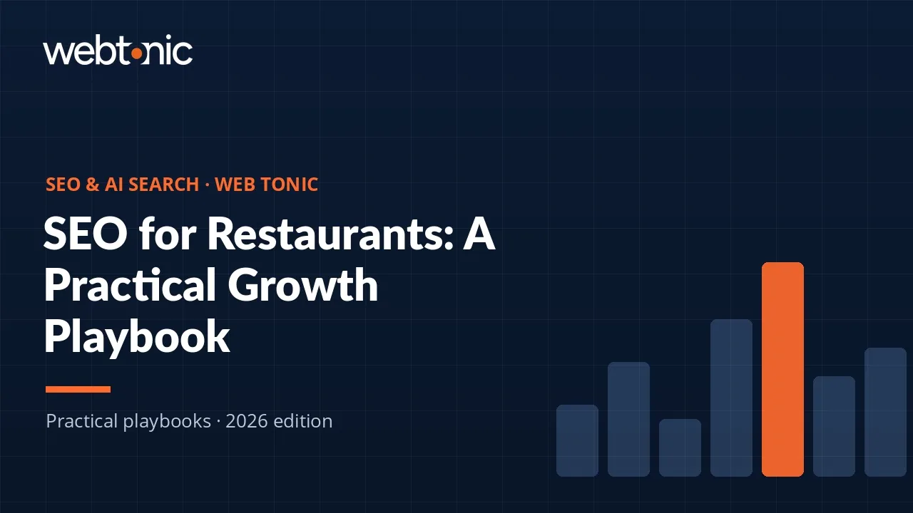 SEO for Restaurants: A Practical Growth Playbook — Web Tonic guide thumbnail